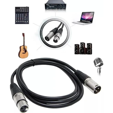 D-Cable Xlr-Xlr  5 Mt Mikrofon Kablo