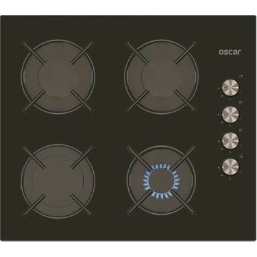 Simfer Oscar 3601 Siyah 4 Gözlü Cam Ankastre