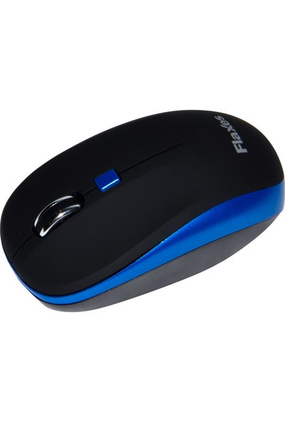 Flaxes FLX-925Ms Kablosuz Wireless 2.4GHz 1600 DPI Siyah Mavi Mouse