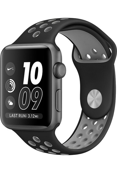 Akıllıphone Apple Watch 42Mm Nike Style Soft Silikon Kayış