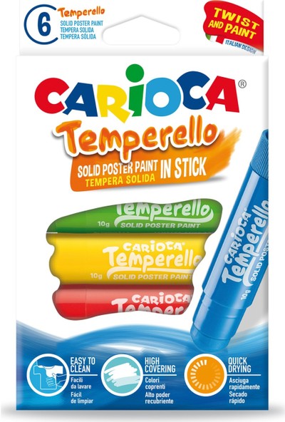 Carioca Temperello Stick Poster Boya Kalemi 6'lı