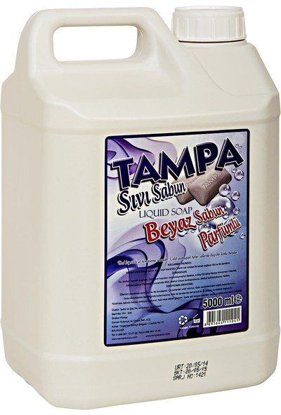 Tampa Beyaz Sabun Kokulu Sıvı El Sabunu 5000Ml.
