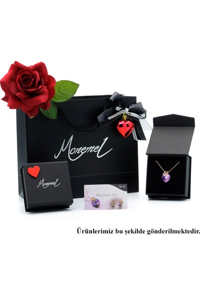 Monemel Swarovski® Kalp Kolye (Altın Kaplama)