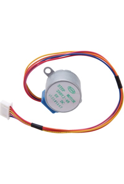 Step Motor Sürücü Devresi 4 Faz 5V DC Redüktörlü Step Motor