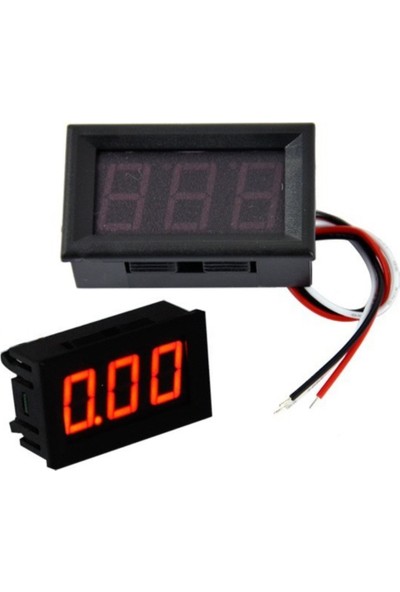 Dijital Voltmetre DC 0-100V Voltaj Ölçer Avometre Akü Ölçer