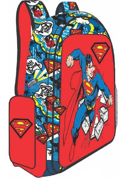 SUPERMAN PUNCH İLKOKUL ÇANTASI TEK GÖZ 3