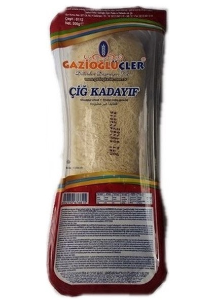 Çiğ Kadayıf 500 Gr Pvc Vakumlu Ambalajda