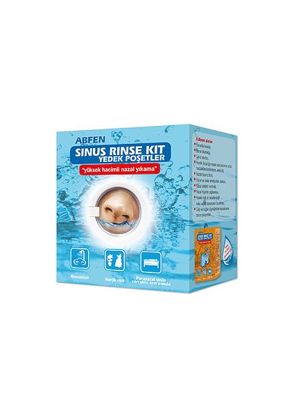 Abfen Sinus Rinse Kit Yedek Poşetler 50 Adet