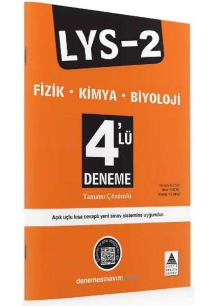 Delta Lys-2 Fizik-Kimya-Biyoloji 4 Lü Deneme