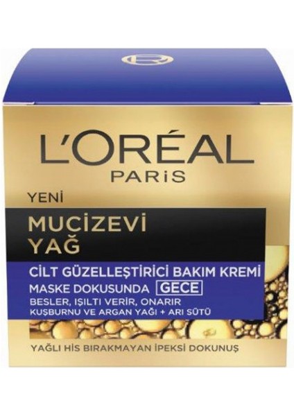 L'Oréal Paris Mucizevi Yağı Gece Kremi 50 ml