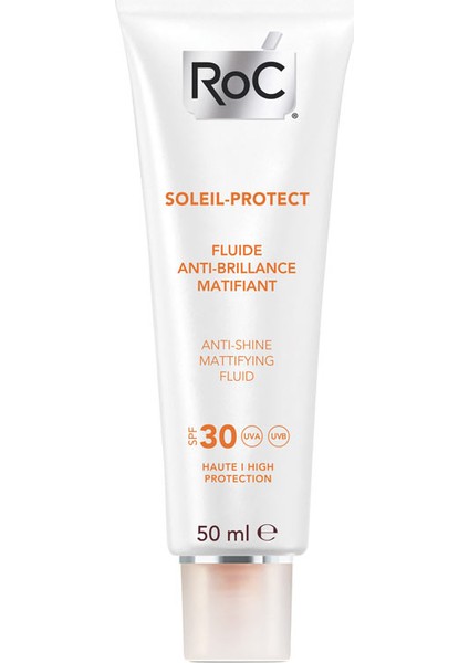 Soleil Protect Parlama Karşıtı Güneş Korumalı Likit Yüz Nemlendiricisi SPF30 50 ml