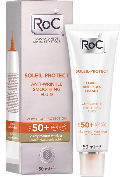 Soleil Protect Kırışık Karşıtı Korumalı Likit Yüz Nemlendiricisi SPF50 50 ml