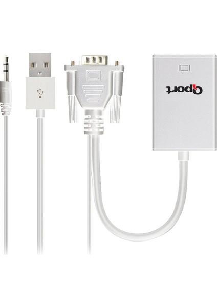 Q-Vh VGA(M) To HDMI(F) Çevirici