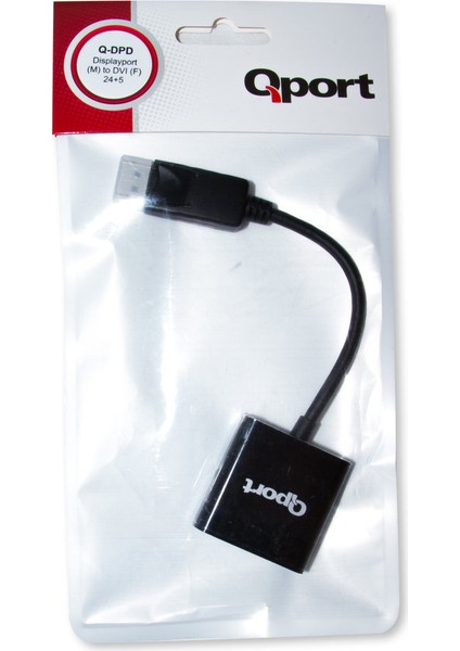 Q-Dpd Displayport(M) To DVI(M) 24+5 Dönüştürücü