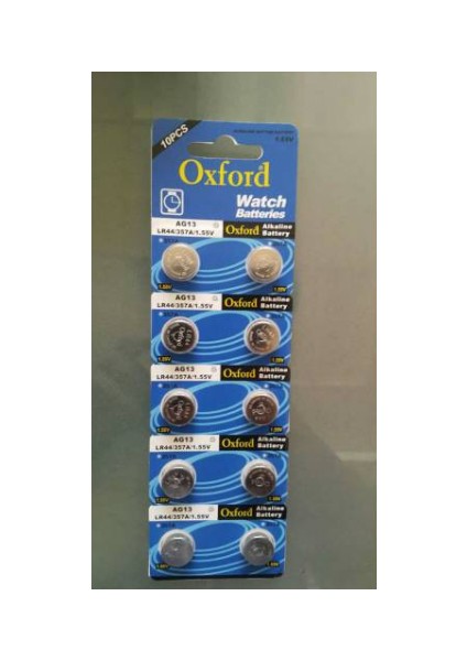 Ag 13 Saat Pili 10'lu Paket