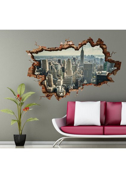 Manhattan – 3D Sticker 70x45 cm