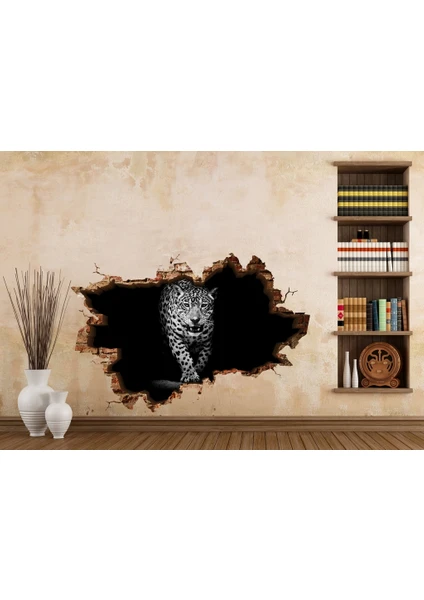 3D Art Leopar – 3D Sticker 70x45 cm