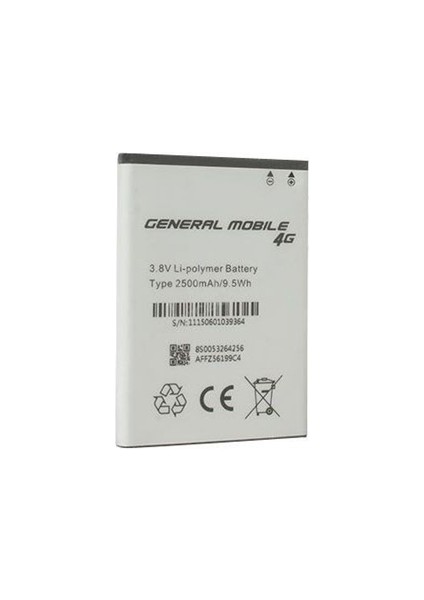 General Mobile Android One Uyumlu Batarya Pil