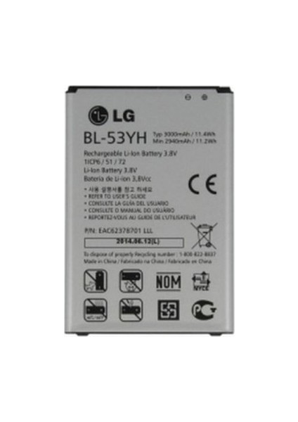 Lg G3 Uyumlu Batarya Pil Bl53Yh