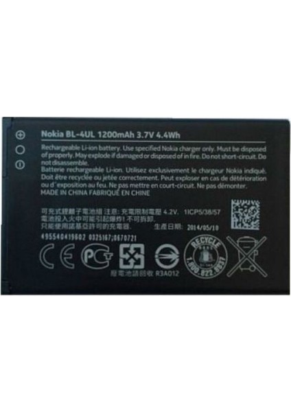 Nokia Asha 225 Uyumlu Batarya ( Bl-4Ul )