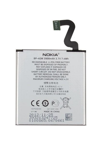 Nokia Lumia 920 Uyumlu Batarya Bp-4Gw