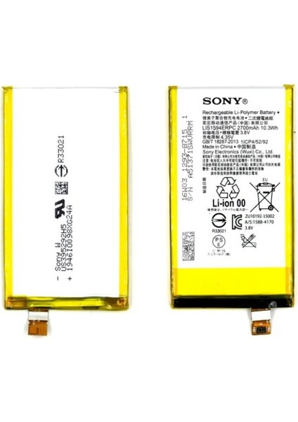 Sony Xperia Z5 Uyumlu Batarya Pil