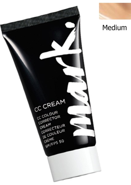 Mark Renk Düzgünleştirici CC Krem SPF50 30 Ml. Medium