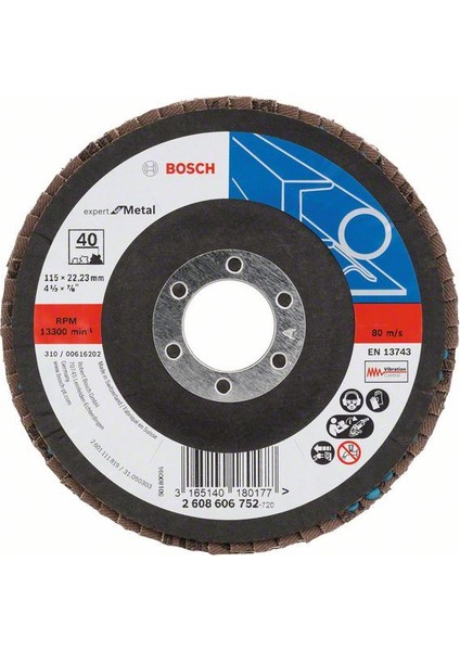 115 Mm 40 K Expert For Metal Flap Disk 2608606752