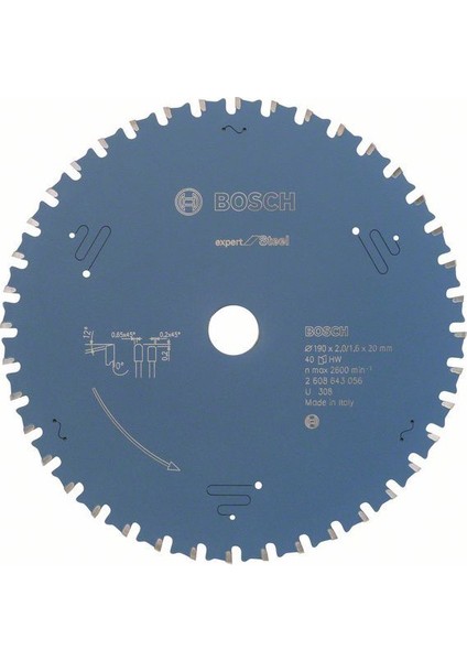 Expert For Steel 190 x 20 Mm 40 Diş 2608643056
