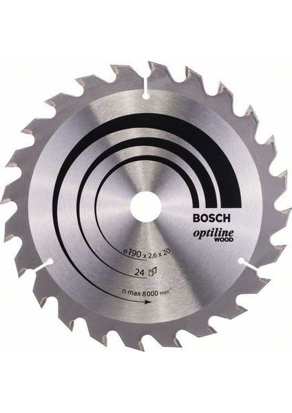 Optiline Wood 190 x 20/16 Mm 24 Diş 2608640612