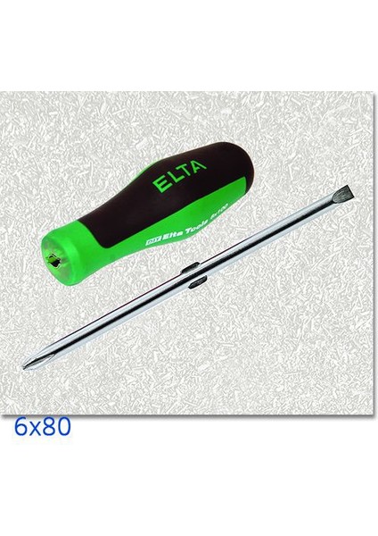 İzeltaş Elta Ergonom Değişken Uçlu Tornavida 6X80