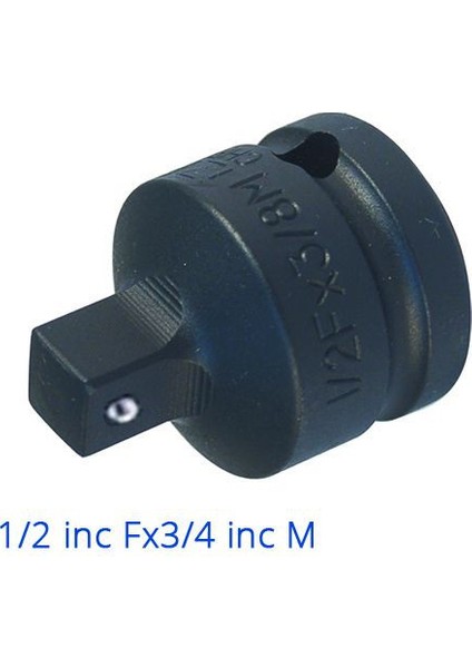 Havalı Lokma Adaptörü 1/2''Fx3/4''M