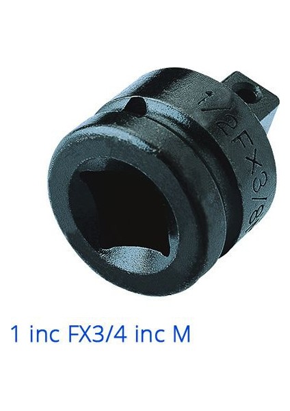 Havalı Lokma Adaptörü 1''Fx3/4''M