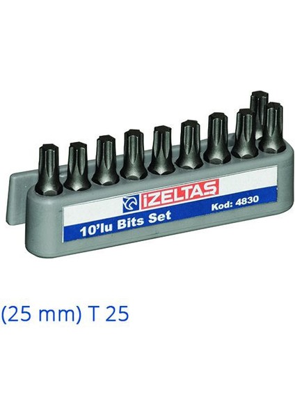 Torx Bits Uç (25 Mm) Set T 25