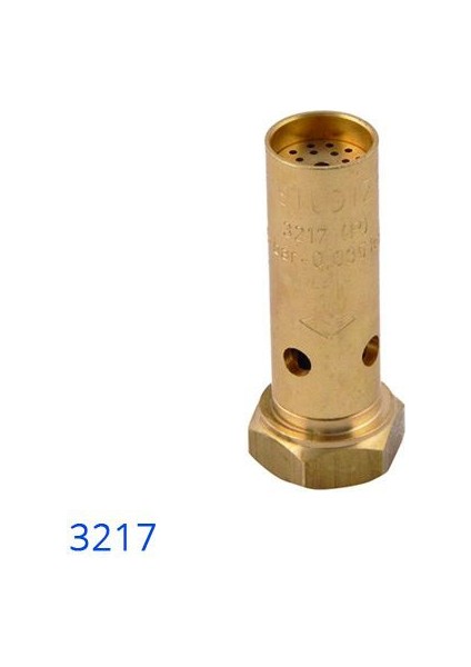 3217 Nokta Alev Kaynak Başlığı Başlık Çapı 17 Mm