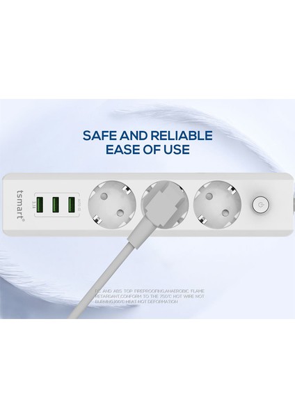 3 Usb Çıkışlı Uzatma Kablolu Akım Korumalı 3 Lü Priz modelleri
