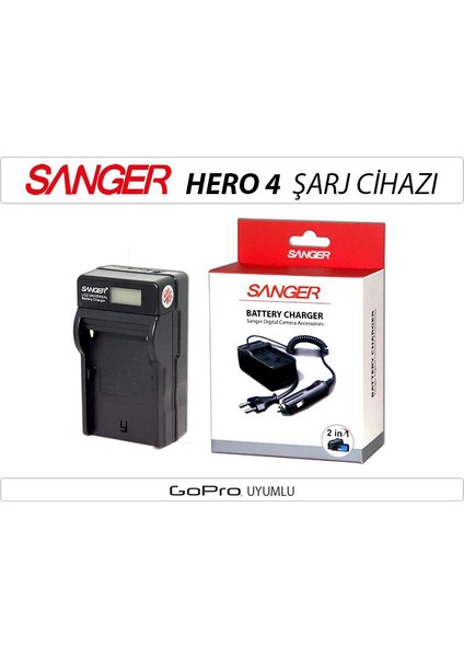 Gopro Hero 4 Şarj Cihazı Şarj Aleti