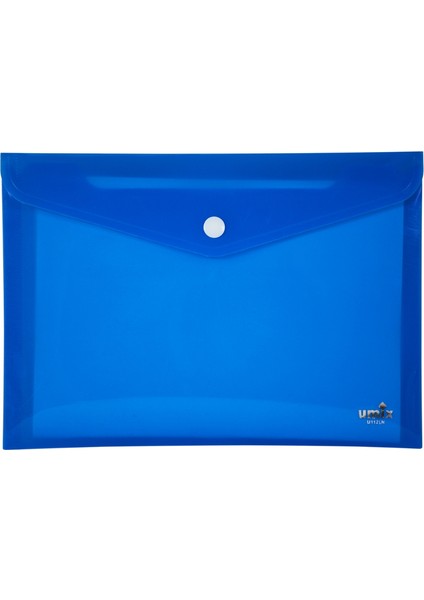 Çıtçıtlı Zarf Dosya A6 Neon Mavi