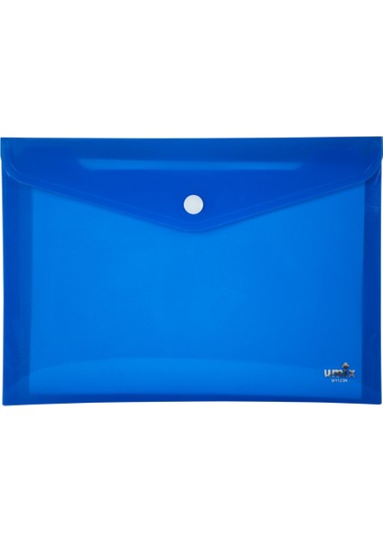 Çıtçıtlı Zarf Dosya A5 Neon Mavi