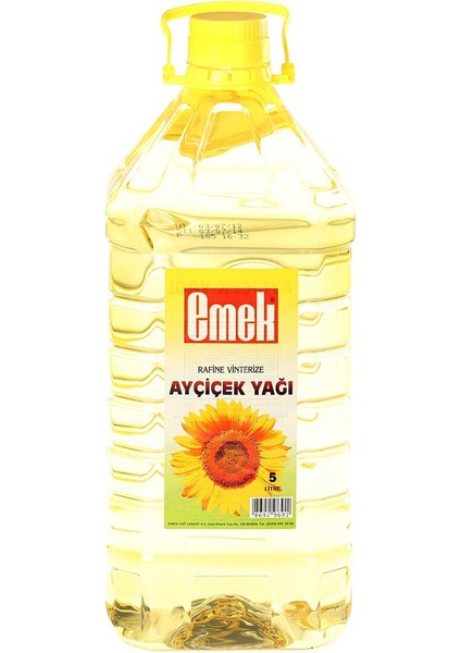 Ayçiçek Yağı 5 Litre Pet