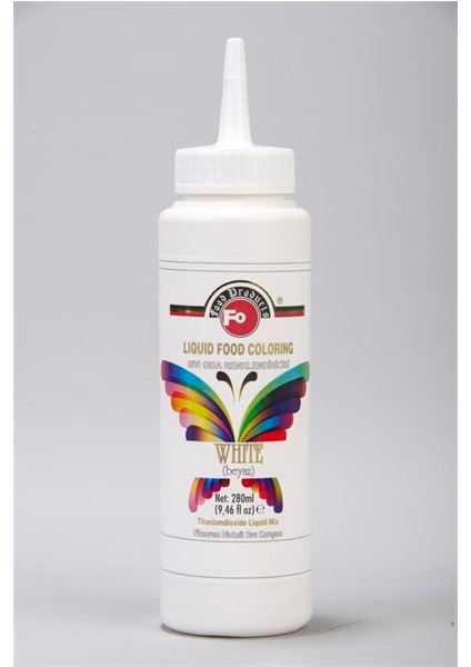 Beyaz Sıvı Gıda Boyası 280Ml