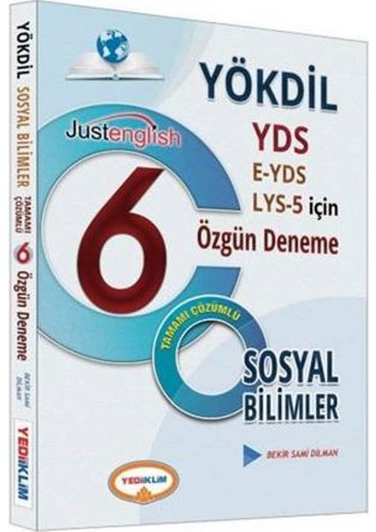 YÖKDİL Sosyal Bilimleri Tamamı Çözümlü 6 Özgün Deneme