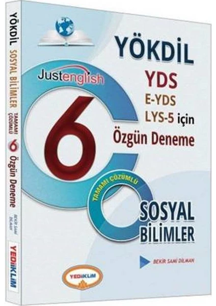 Yediiklim Yayınları YÖKDİL Sosyal Bilimleri Tamamı Çözümlü 6 Özgün Deneme