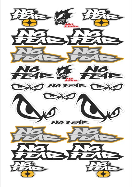 No Fear Sticker Seti