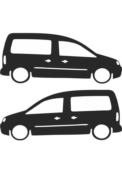 Caddy Basık Araç Sticker