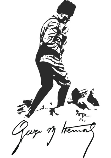 Atatürk İmza Beyaz Renk
