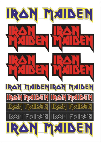 Stickermarket Iron Maiden Sticker Seti