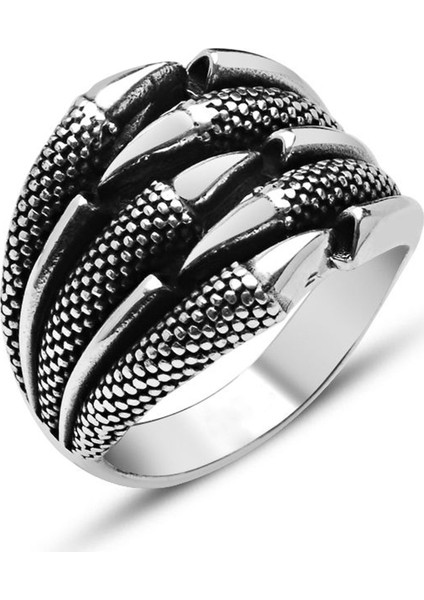 Kartal Pençesi Gümüş Erkek Yüzük