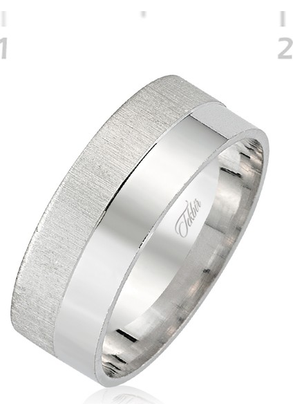 Gümüş Rodyumlu Alyans