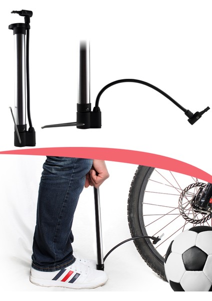 Metal Gövdeli Bisiklet Pompası